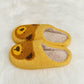 Melody Teddy Bear Print Plush Slide Slippers