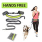 Adjustable Hands Free Retractable Dog Leash with Waist belt and detachable bags