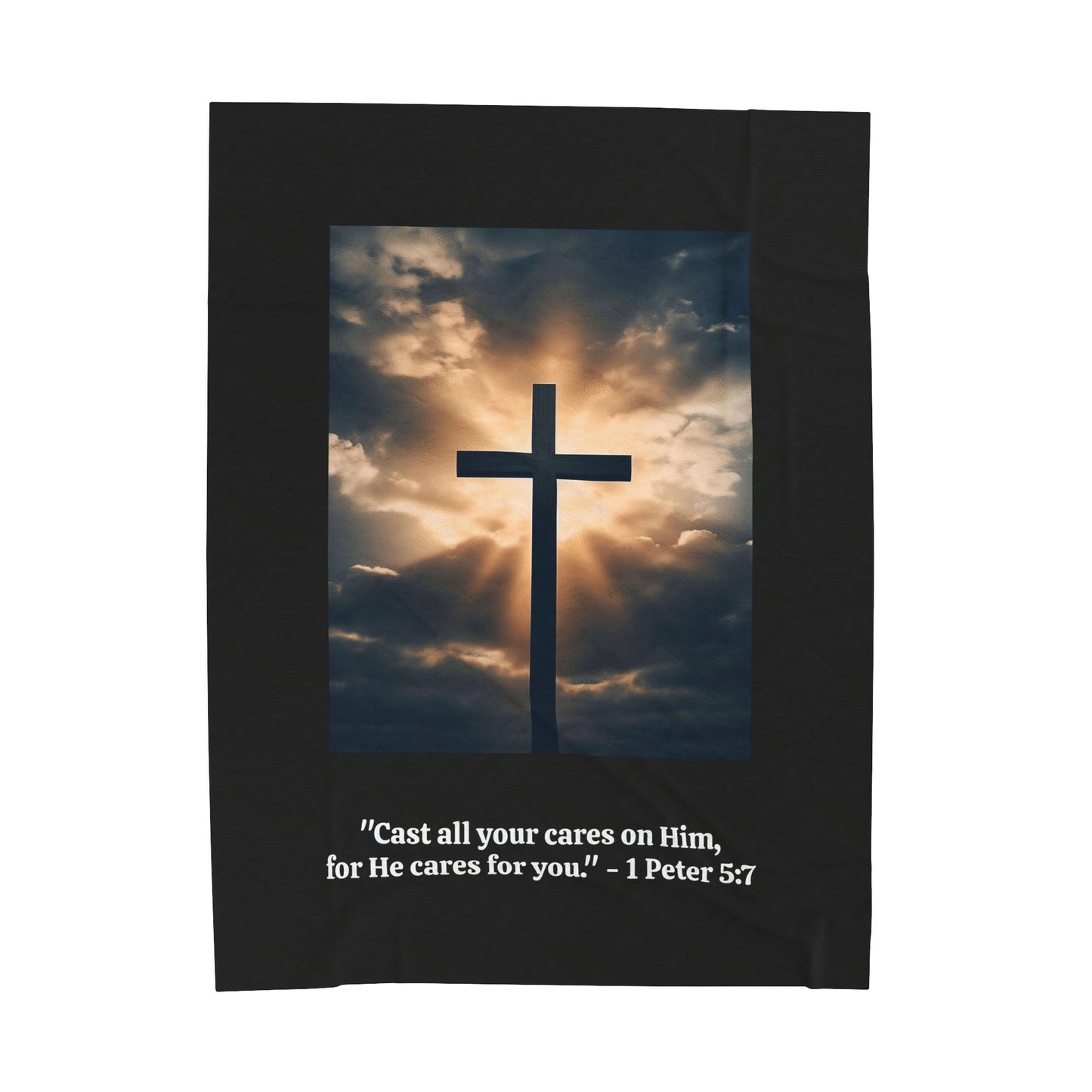 Christian Bible Verse Blanket. Inspirational Scripture Throw Blanket, Soft, Cozy, Faith-Based Gift for Women, Men & Kids, Available in 30x40, 50x60, 60x80 Sizes