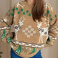 Ugly Christmas Sweater Reindeers and Christmas Trees Holiday Sweater