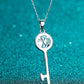 Adored Moissanite Key Pendant Necklace, Key to my heart gift for her, engagement necklace, valentine's gift