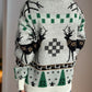 Ugly Christmas Sweater Reindeers and Christmas Trees Holiday Sweater