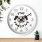 Dog Lover Gift Dog Wall Clock Stay Pawsitive Housewarming Gift - I Love Heartstrings