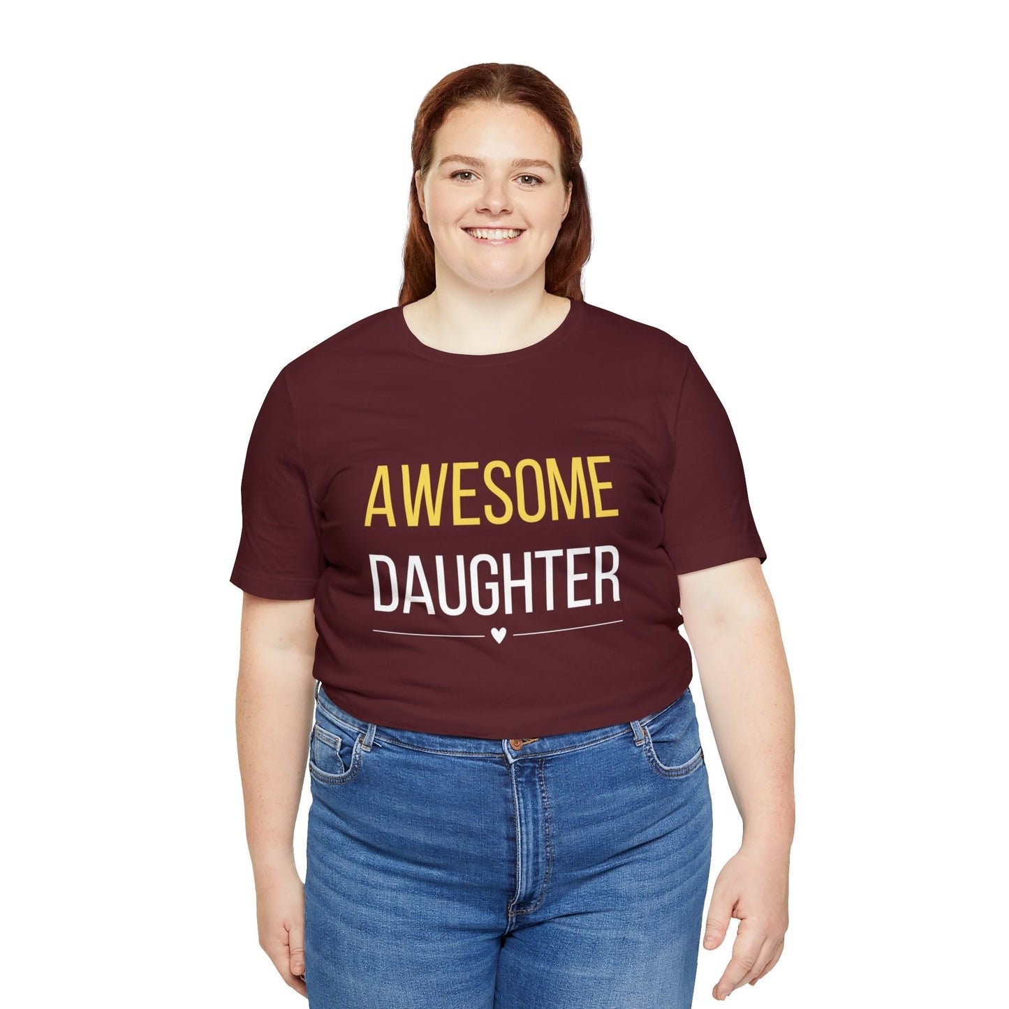 Awesome Daughter T-shirt, Gift for Daughter Short sleeve tee - I Love Heartstrings