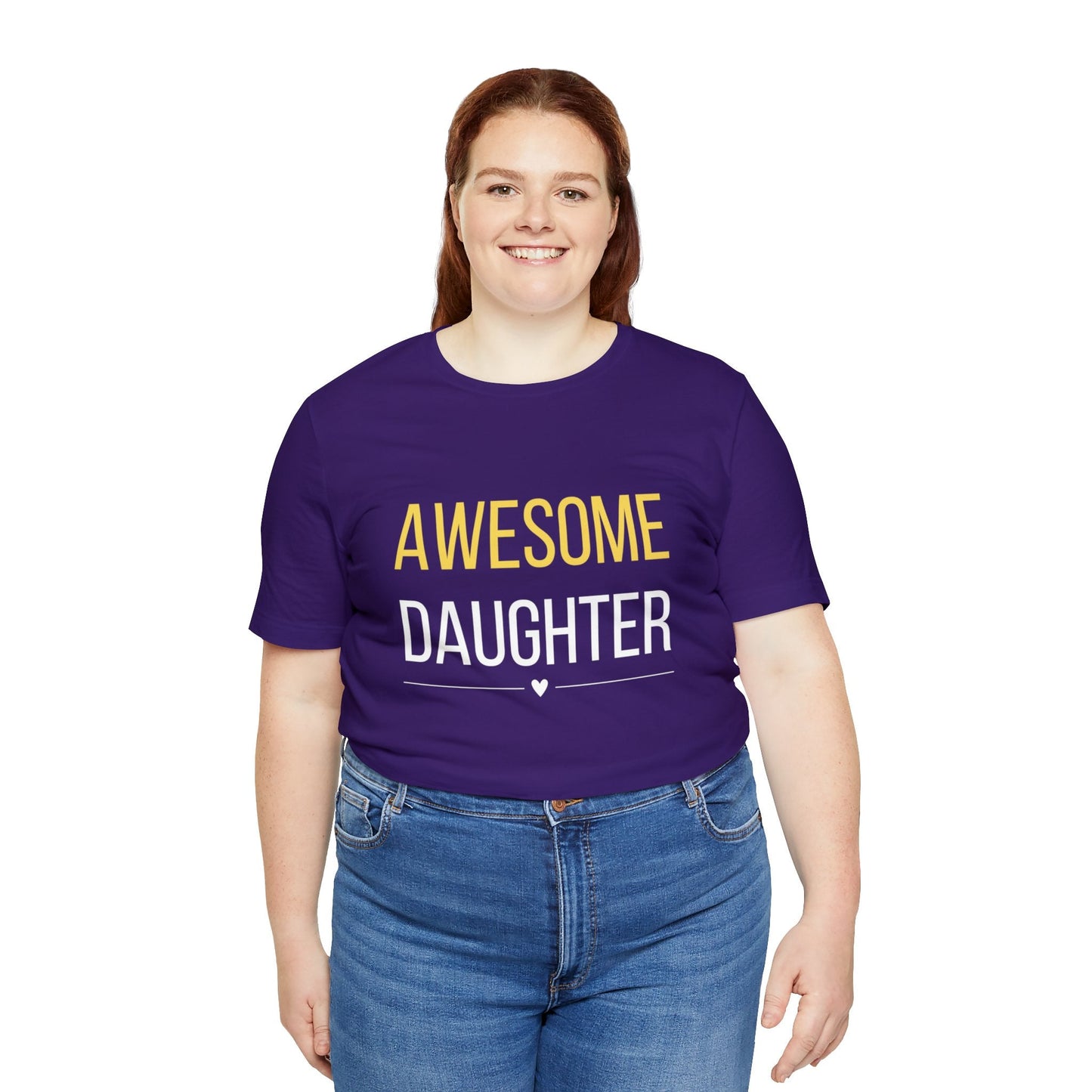 Awesome Daughter T-shirt, Gift for Daughter Short sleeve tee - I Love Heartstrings