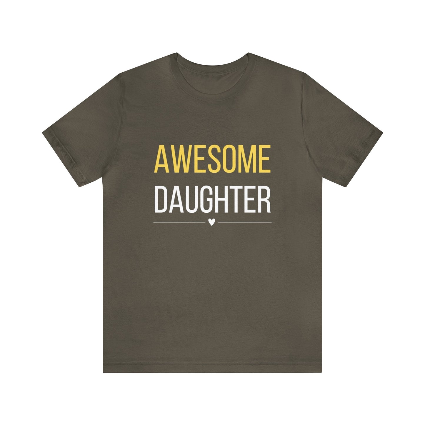 Awesome Daughter T-shirt, Gift for Daughter Short sleeve tee - I Love Heartstrings