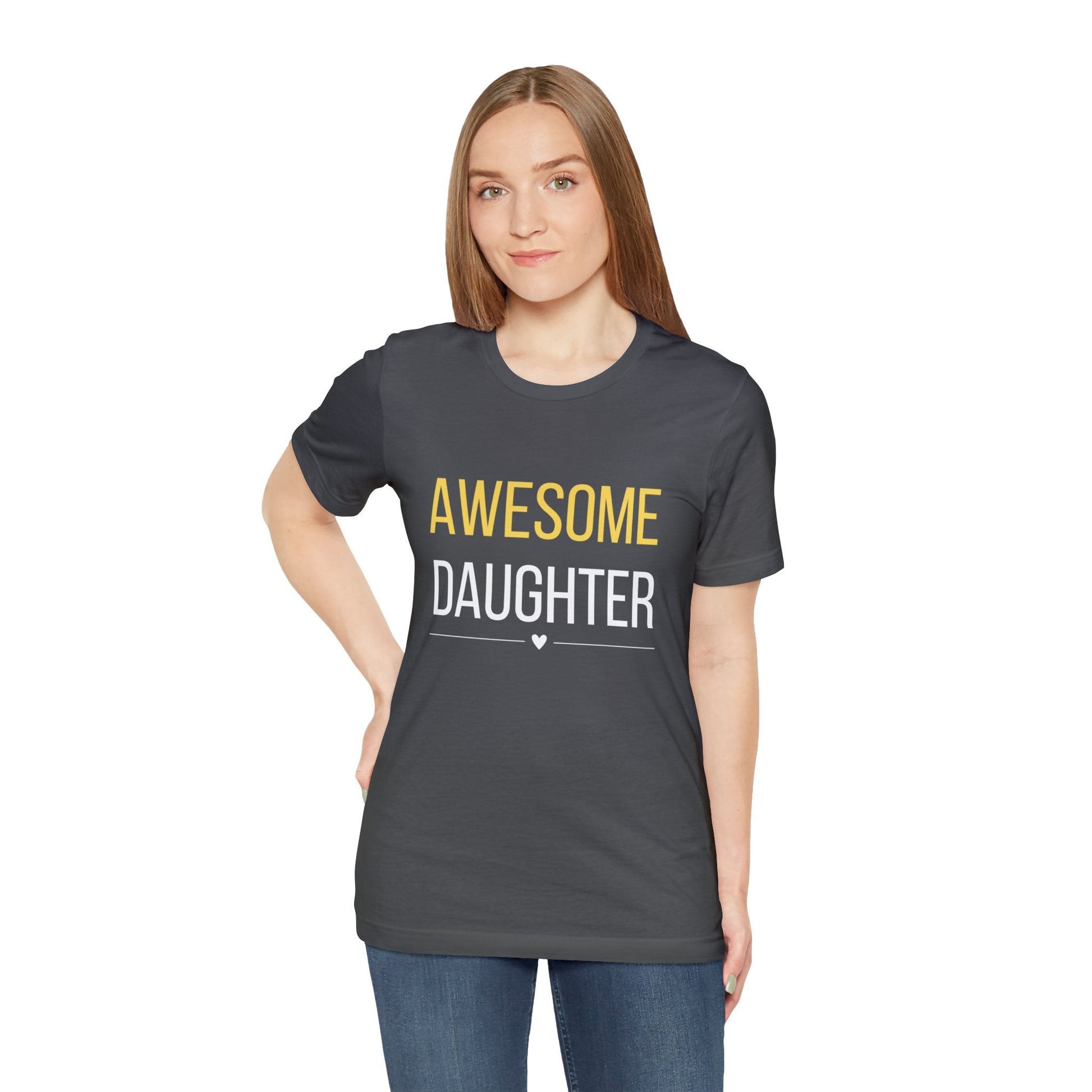 Awesome Daughter T-shirt, Gift for Daughter Short sleeve tee - I Love Heartstrings