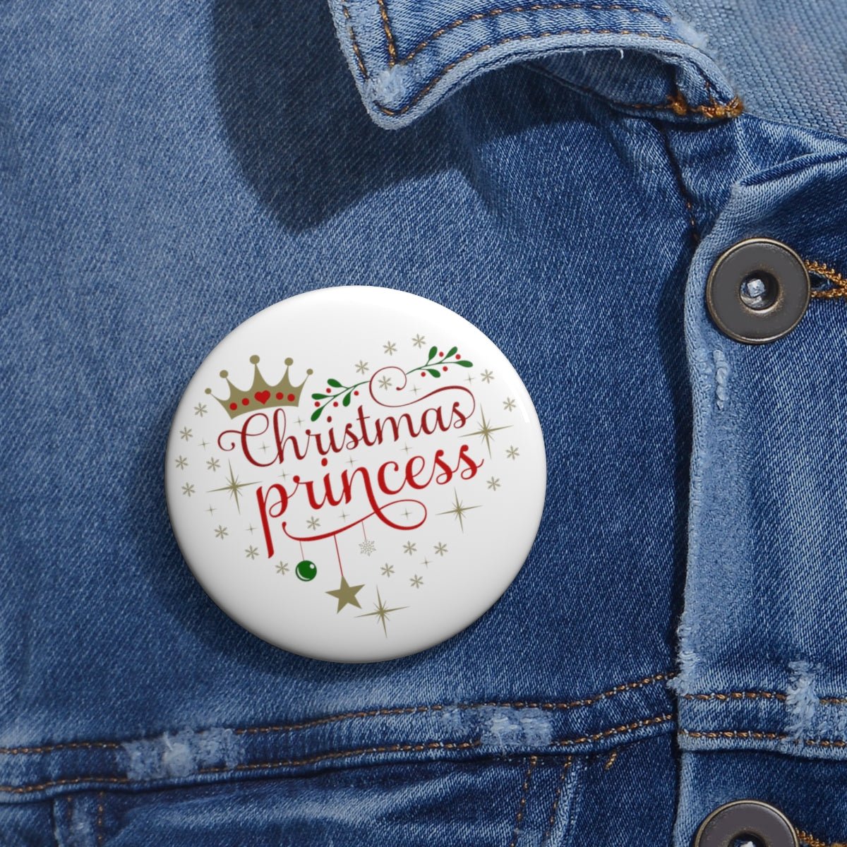 Christmas Princess Pin Buttons Gift for Daughter - I Love Heartstrings