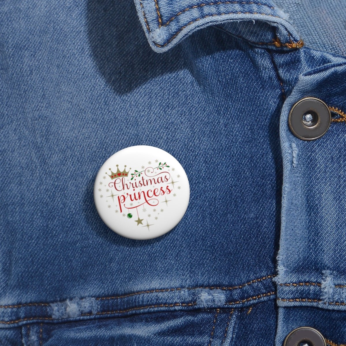 Christmas Princess Pin Buttons Gift for Daughter - I Love Heartstrings