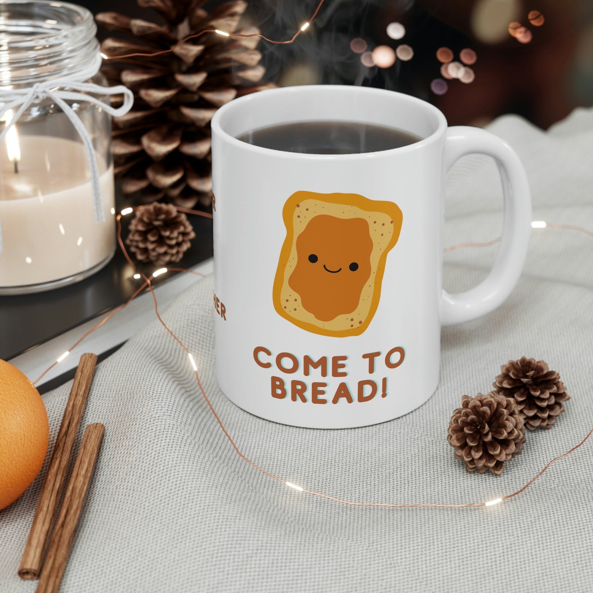 Come to Bread! Matching Coffee Mugs for Couples, His Hers Mug Set, His and Hers Mugs Funny, His and Hers Mug Set, Match Mug, Matching Mugs Couple, Custom Funny Couple Mug, for Him - I Love Heartstrings