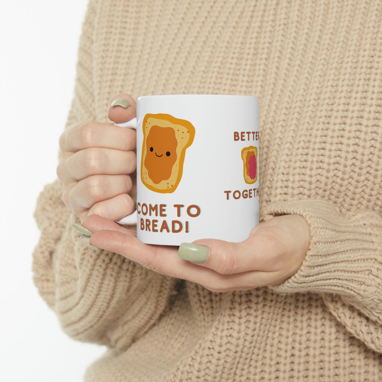 Come to Bread! Matching Coffee Mugs for Couples, His Hers Mug Set, His and Hers Mugs Funny, His and Hers Mug Set, Match Mug, Matching Mugs Couple, Custom Funny Couple Mug, for Him - I Love Heartstrings