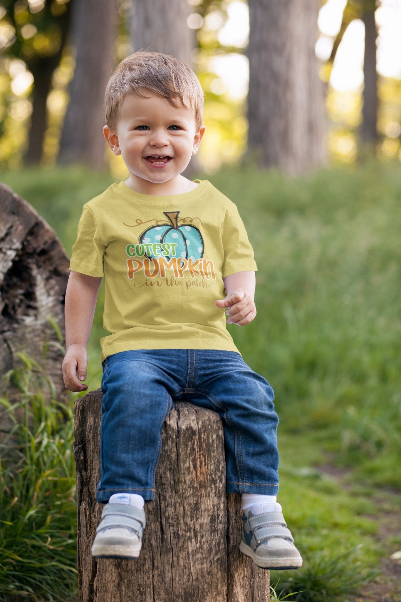 Cutest Pumpkin Tee for Toddlers Boys shirt - I Love Heartstrings