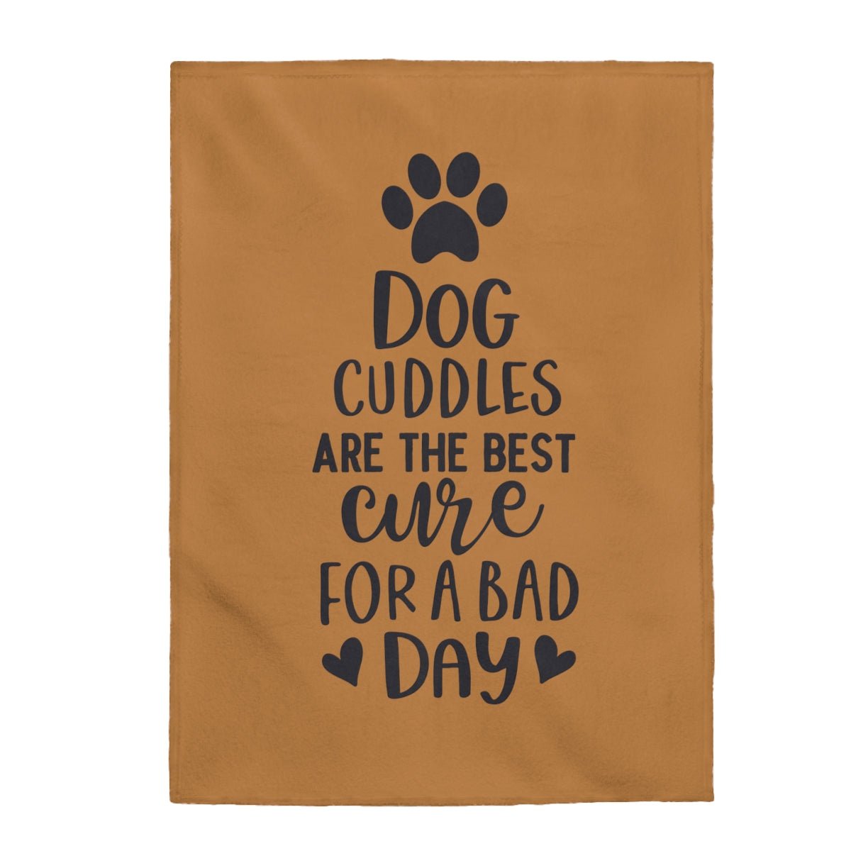 Dog Cuddles Lover Plush Blanket - I Love Heartstrings