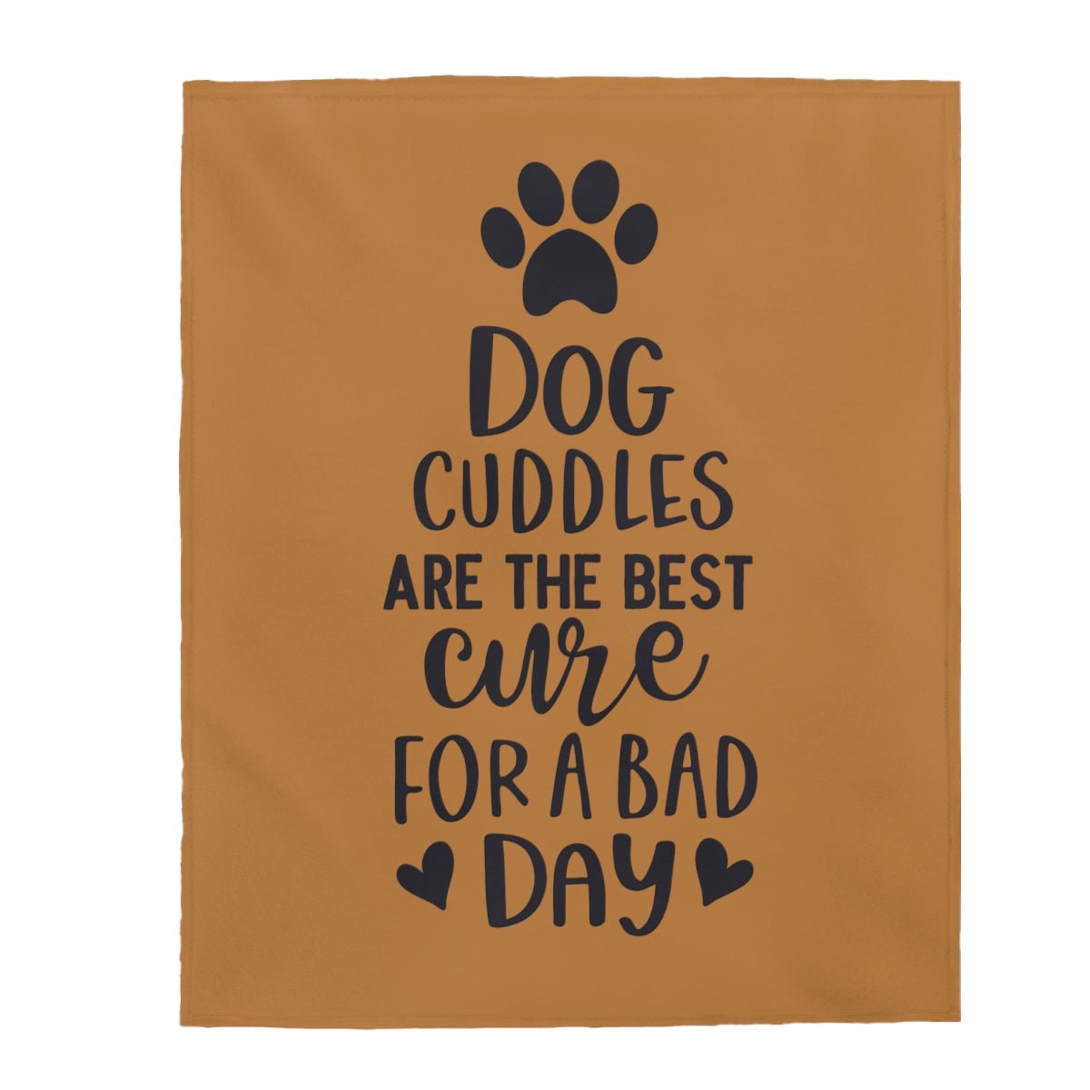 Dog Cuddles Lover Plush Blanket - I Love Heartstrings