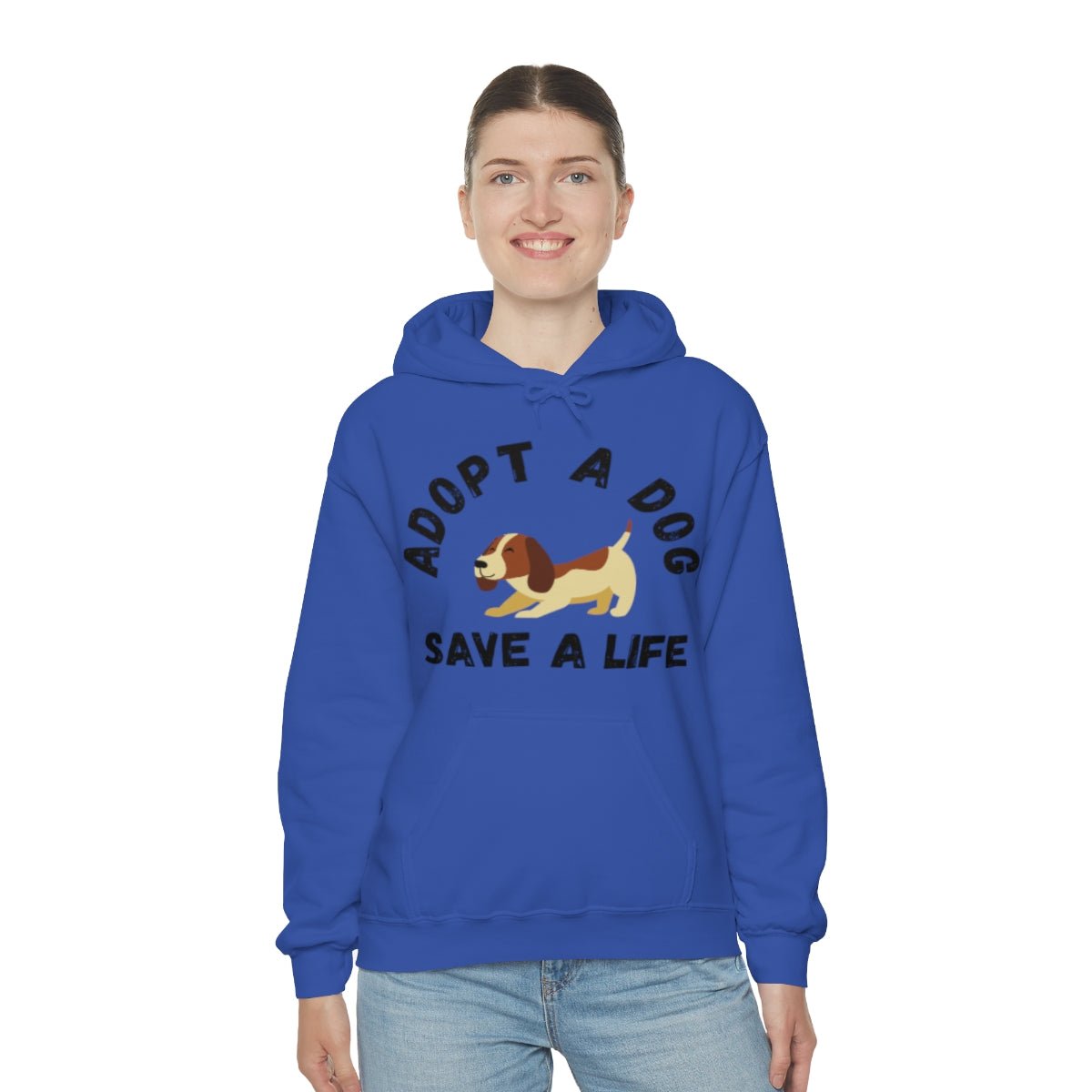 Dog Lover Adopt A Dog Unisex Hooded Sweatshirt - I Love Heartstrings