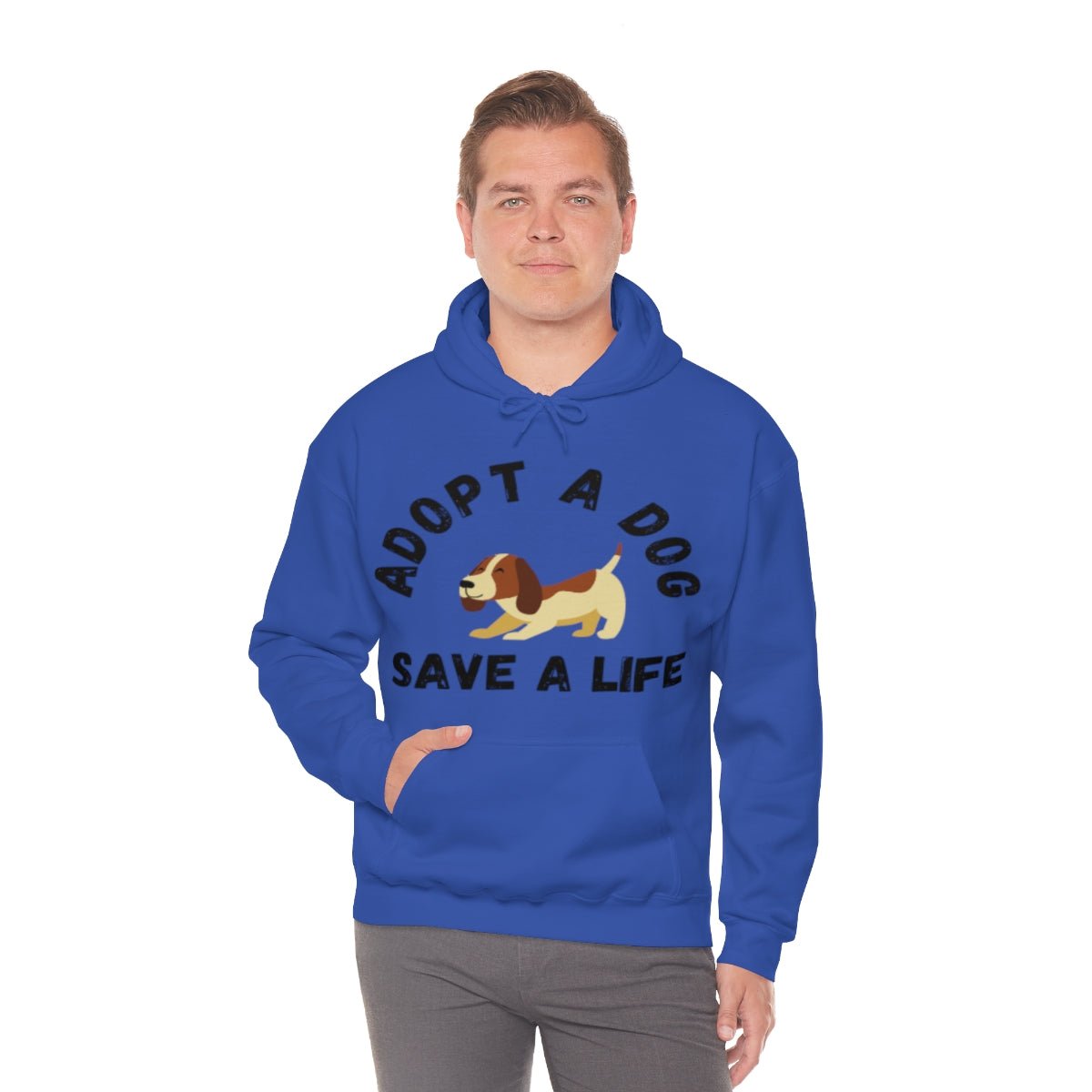 Dog Lover Adopt A Dog Unisex Hooded Sweatshirt - I Love Heartstrings