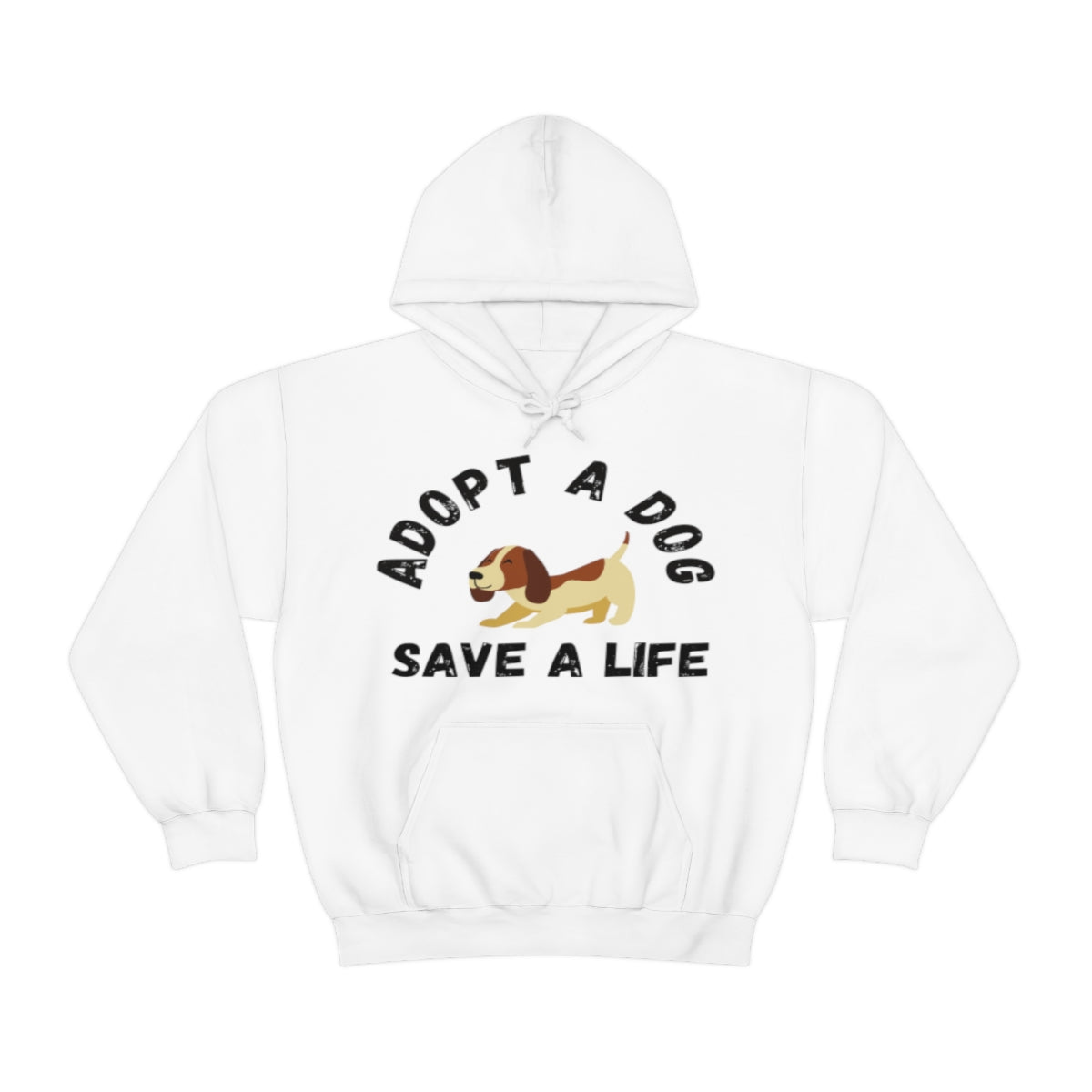 Dog Lover Adopt A Dog Unisex Hooded Sweatshirt - I Love Heartstrings