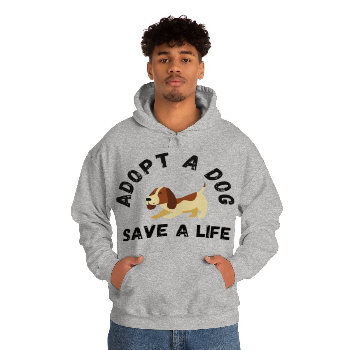 Dog Lover Adopt A Dog Unisex Hooded Sweatshirt - I Love Heartstrings