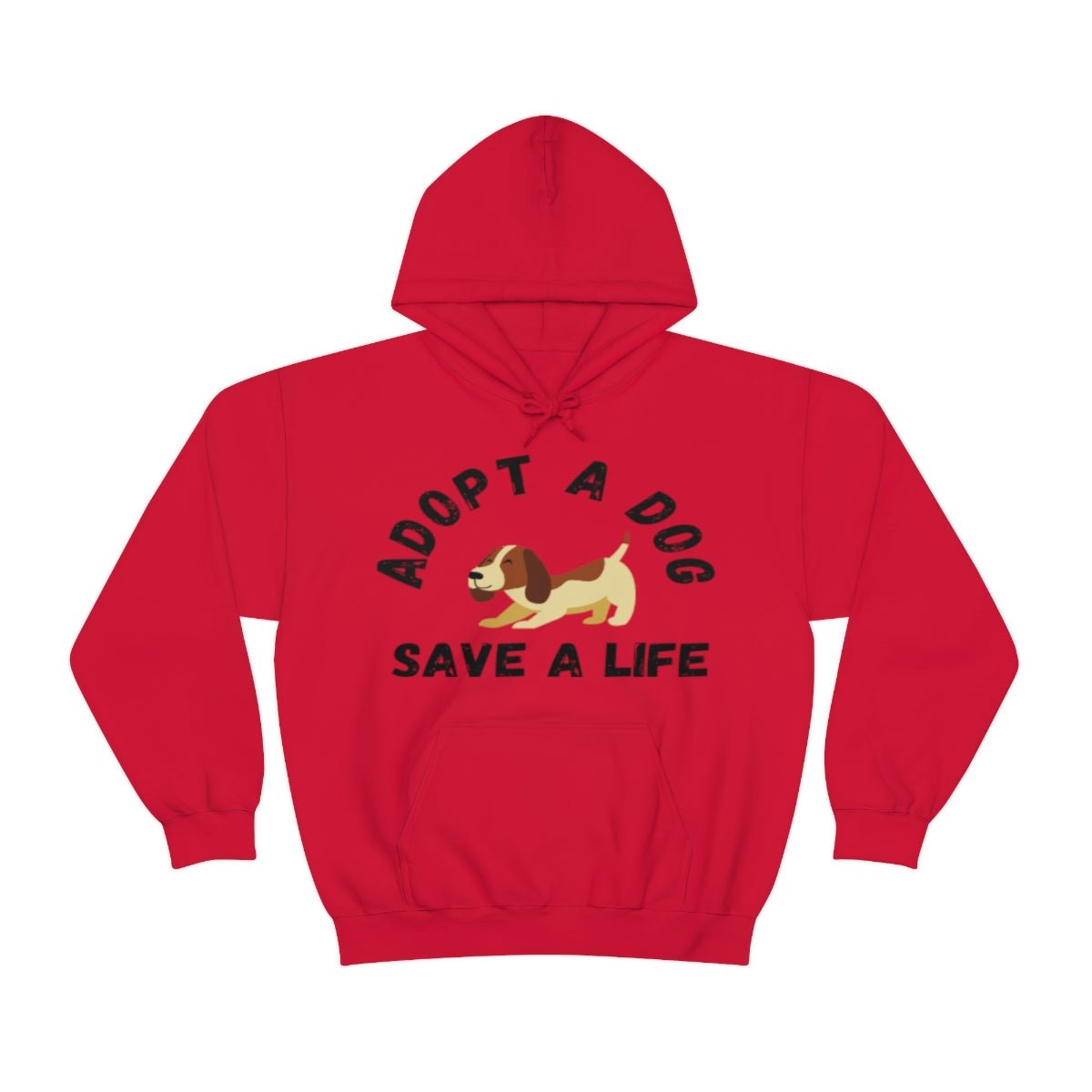 Dog Lover Adopt A Dog Unisex Hooded Sweatshirt - I Love Heartstrings