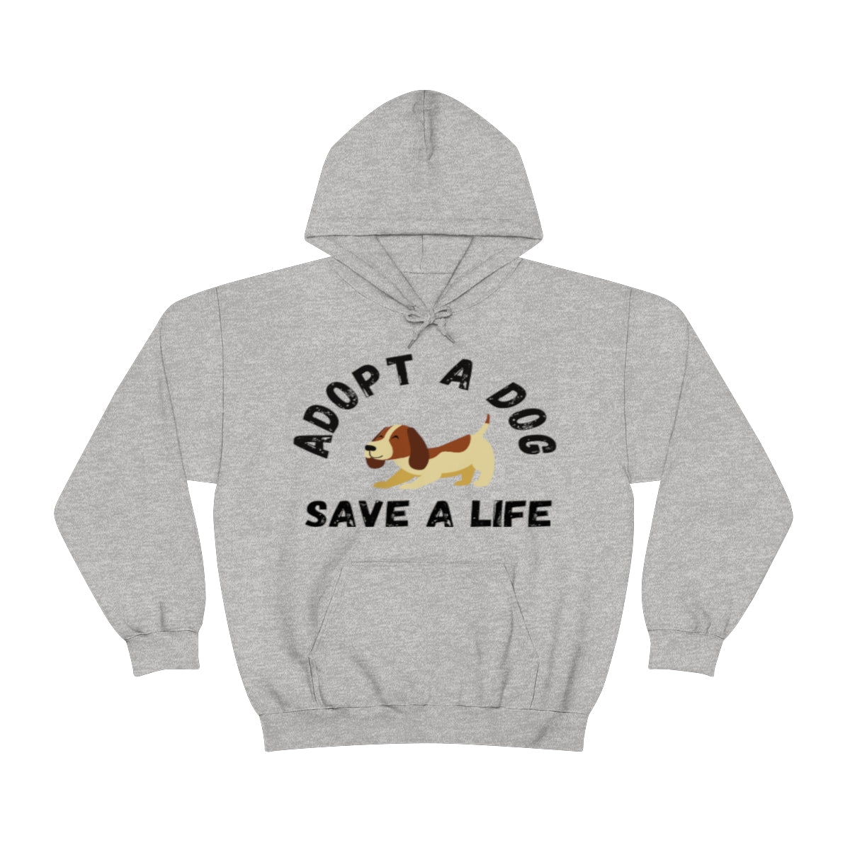 Dog Lover Adopt A Dog Unisex Hooded Sweatshirt - I Love Heartstrings