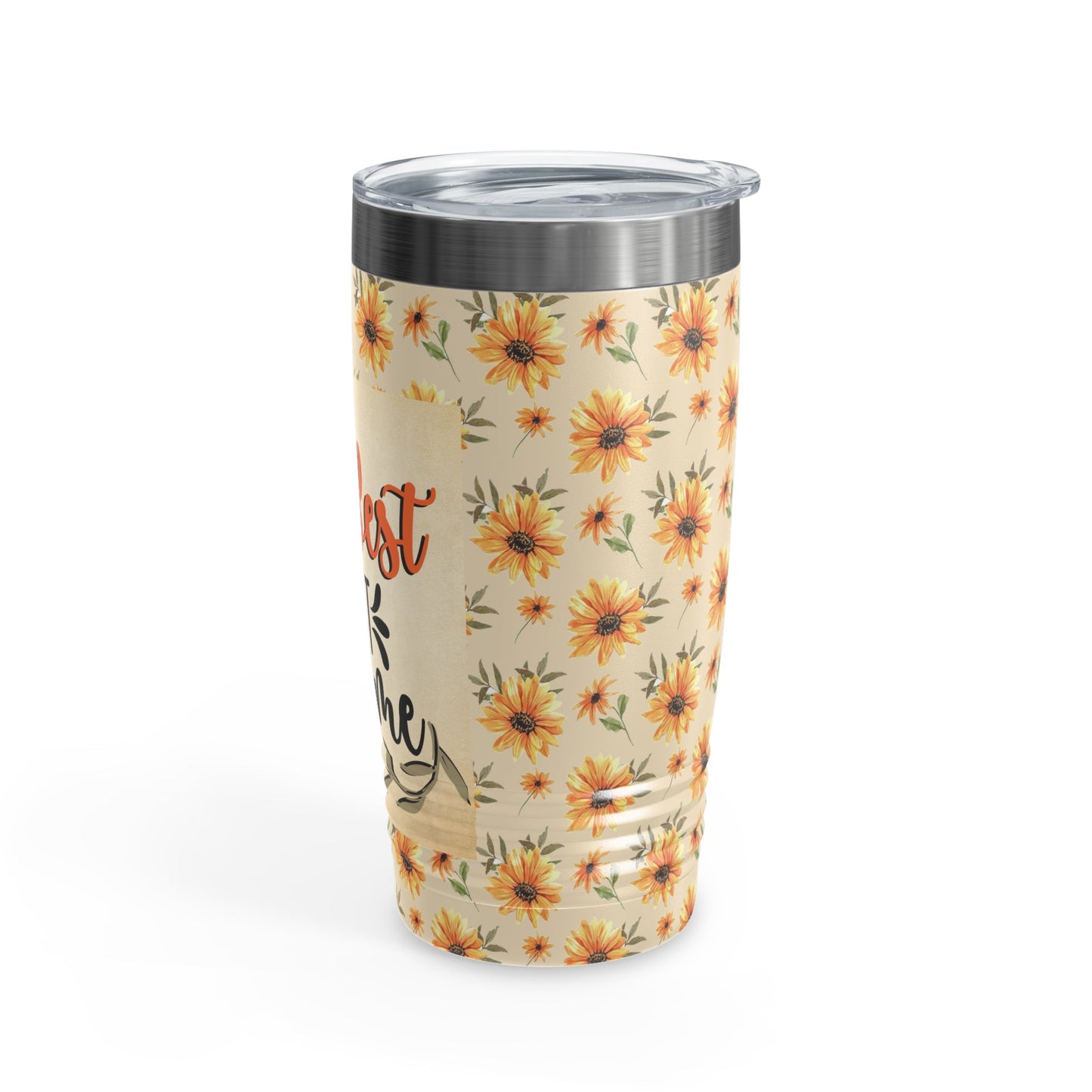 Flowered Ringneck Tumbler, 20oz Retirement gift The Best is Yet to come - I Love Heartstrings