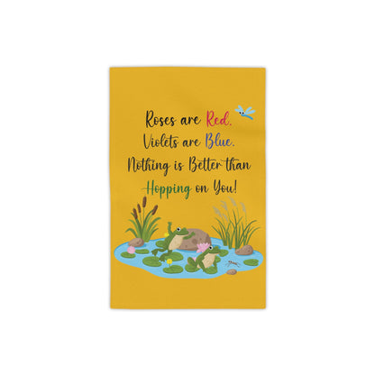 Frog Lovers Yellow Beach Towels - I Love Heartstrings