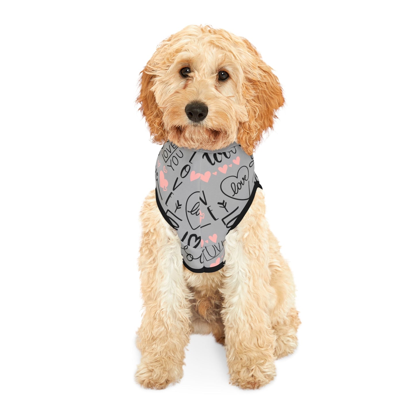 Gray Dog Hoodie, Dog Love gift, - I Love Heartstrings