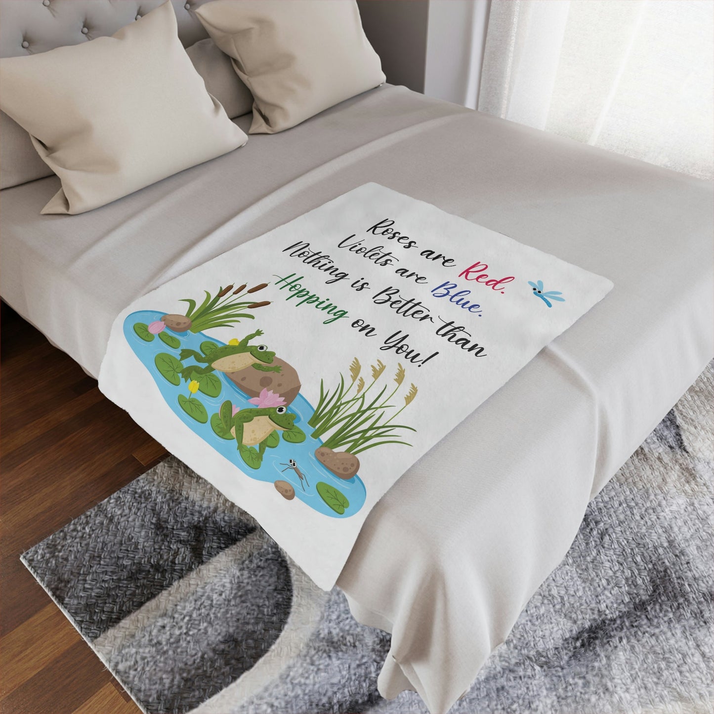 I Love Frog, Funny Blanket, Cute Frog Blanket, Love Frogs, Love Blanket, Frog Blanket Adult, Frog Throw Blanket, plush blanket, Frog lovers gift - I Love Heartstrings