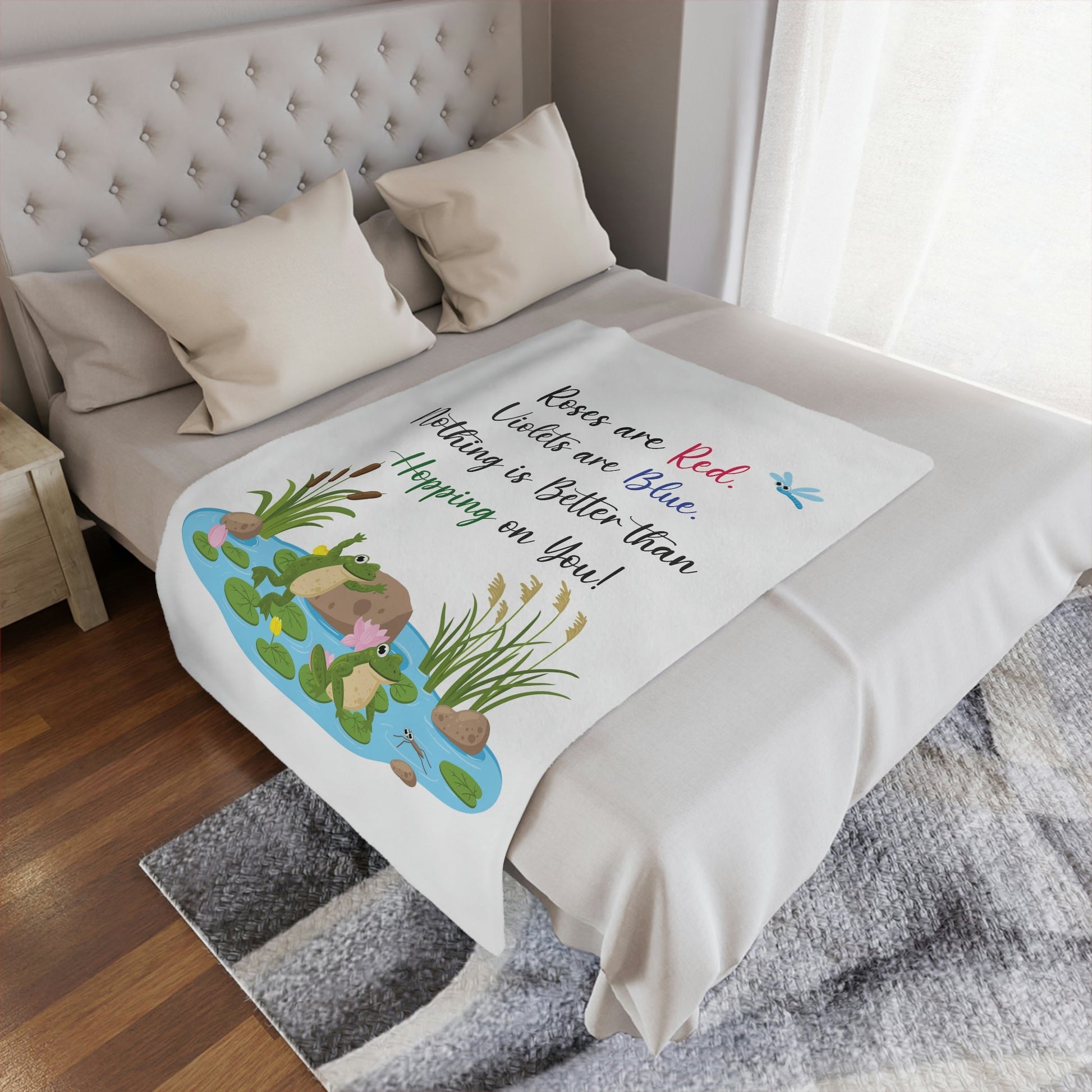 I Love Frog, Funny Blanket, Cute Frog Blanket, Love Frogs, Love Blanket, Frog Blanket Adult, Frog Throw Blanket, plush blanket, Frog lovers gift - I Love Heartstrings