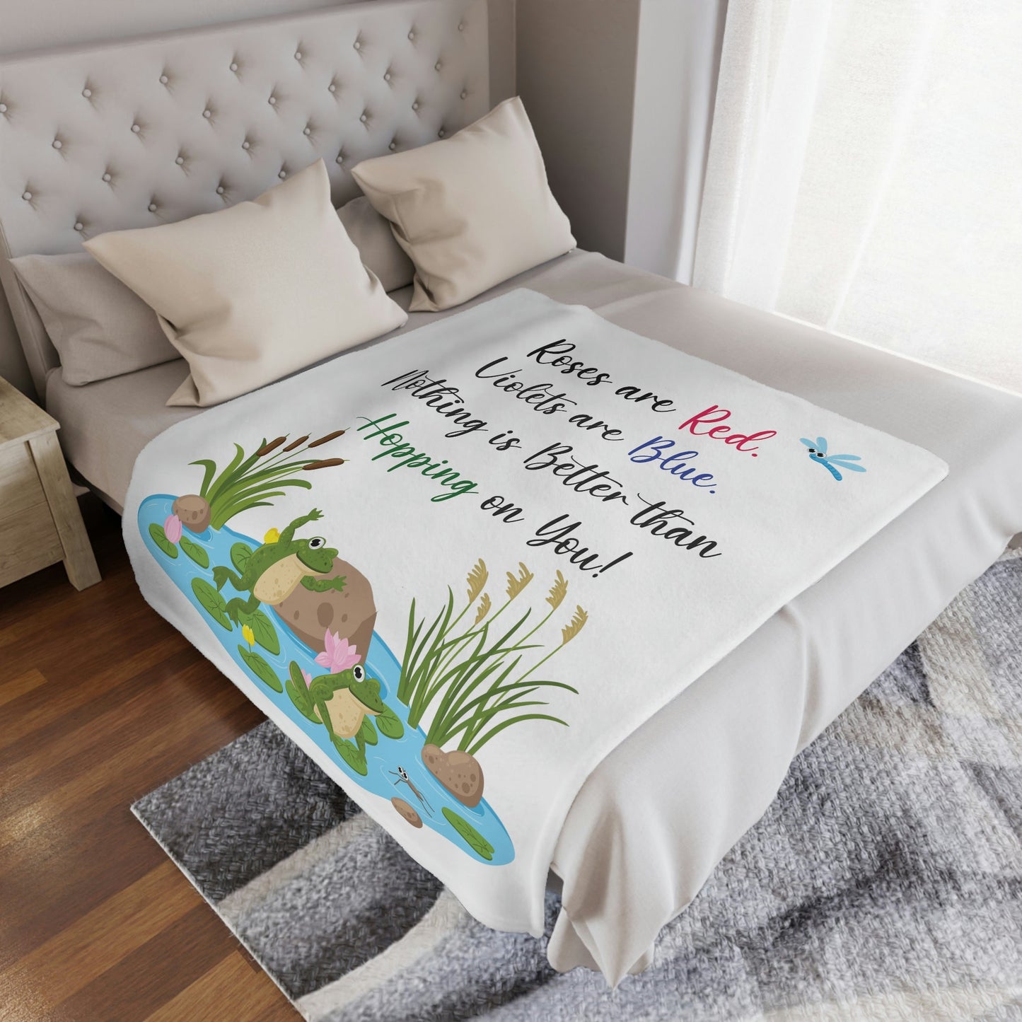 I Love Frog, Funny Blanket, Cute Frog Blanket, Love Frogs, Love Blanket, Frog Blanket Adult, Frog Throw Blanket, plush blanket, Frog lovers gift - I Love Heartstrings