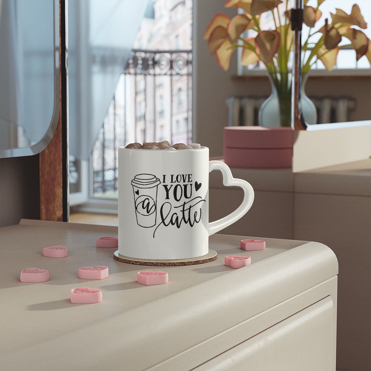 I Love You Heart-Shaped Mug - I Love Heartstrings