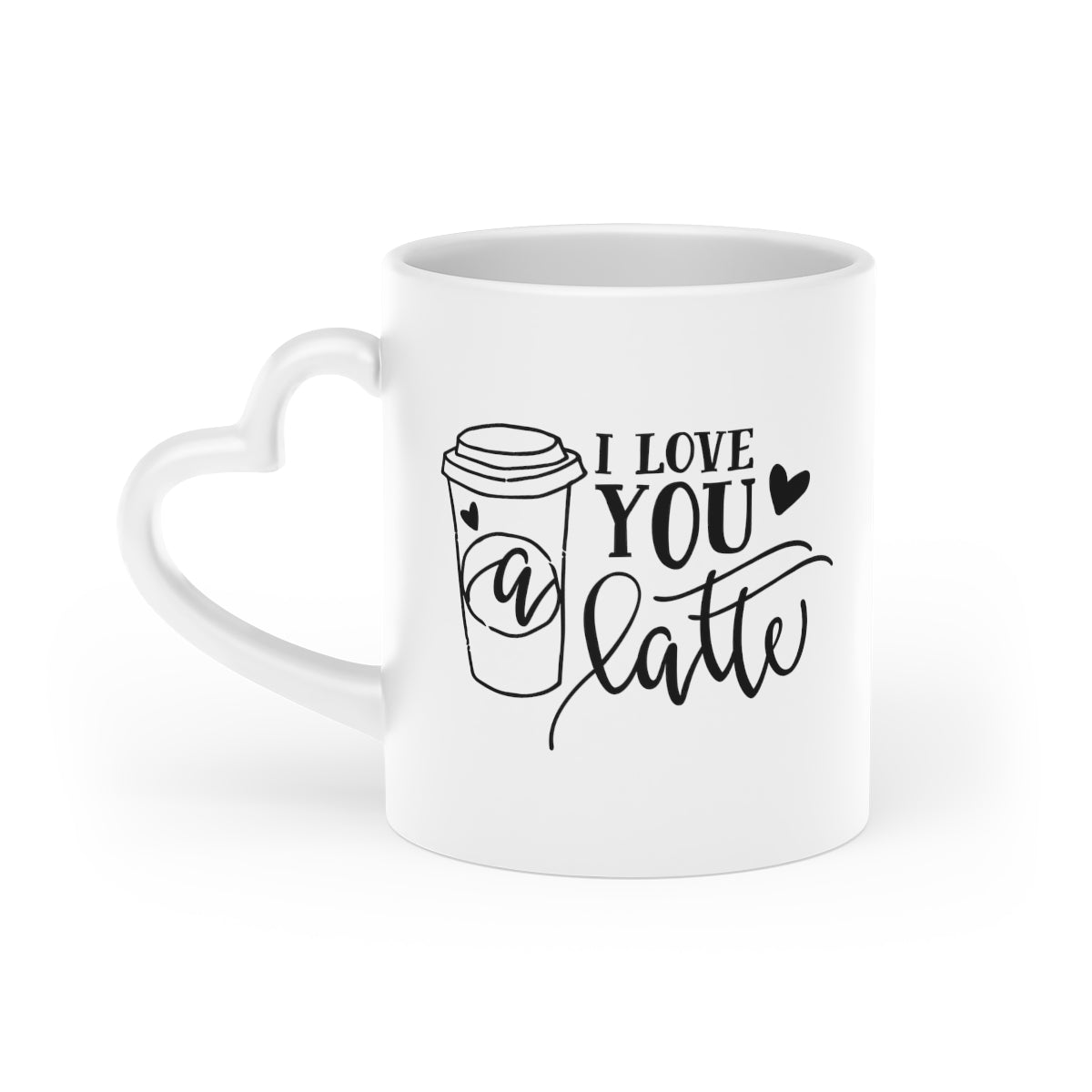 I Love You Heart-Shaped Mug - I Love Heartstrings