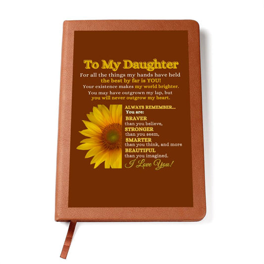 Journal for My Daughter Always Remember Gift for Graduation, Birthday to Daughter - I Love Heartstrings