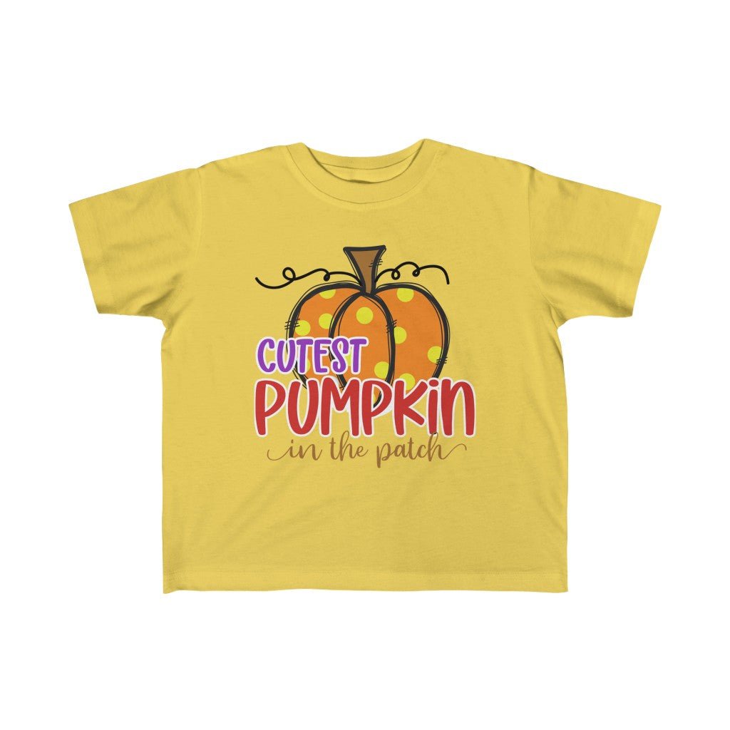 Kid's Cute Halloween Pumpkin Tee for Toddlers - I Love Heartstrings