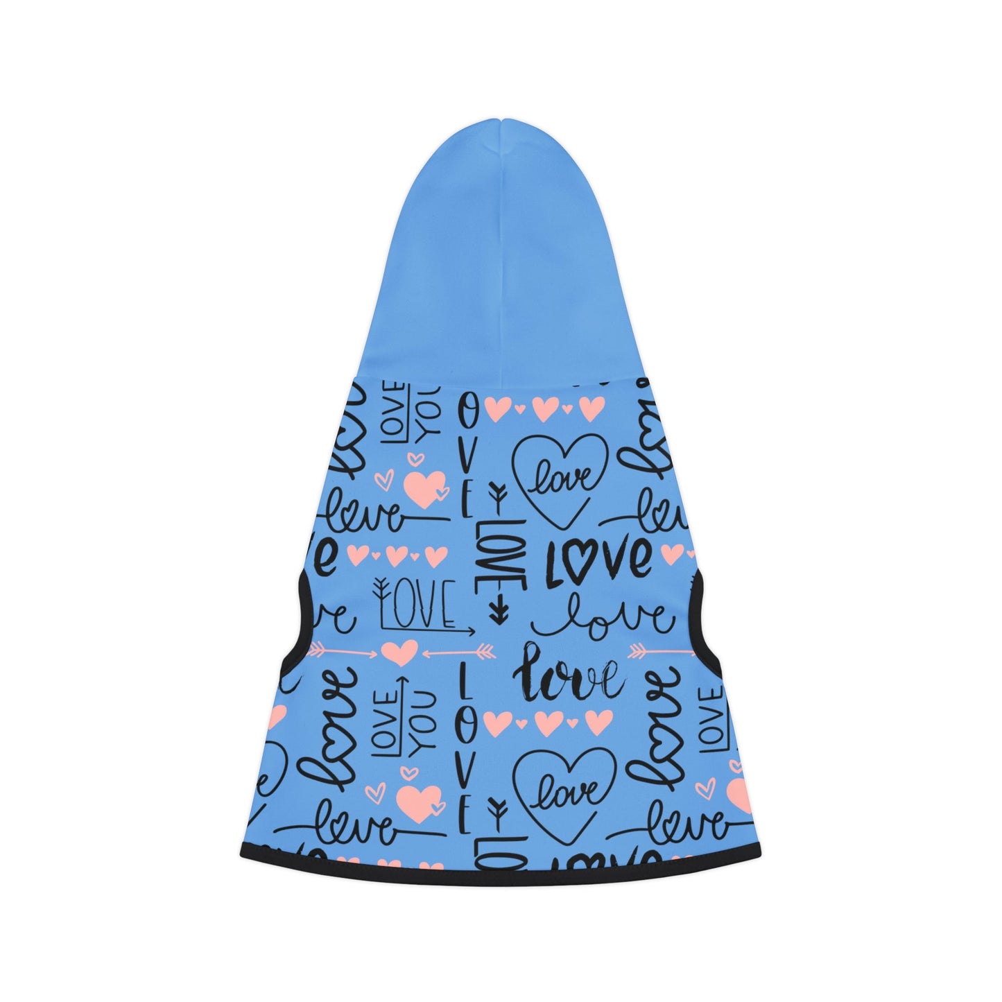 Light blue Dog Hoodie - I Love Heartstrings