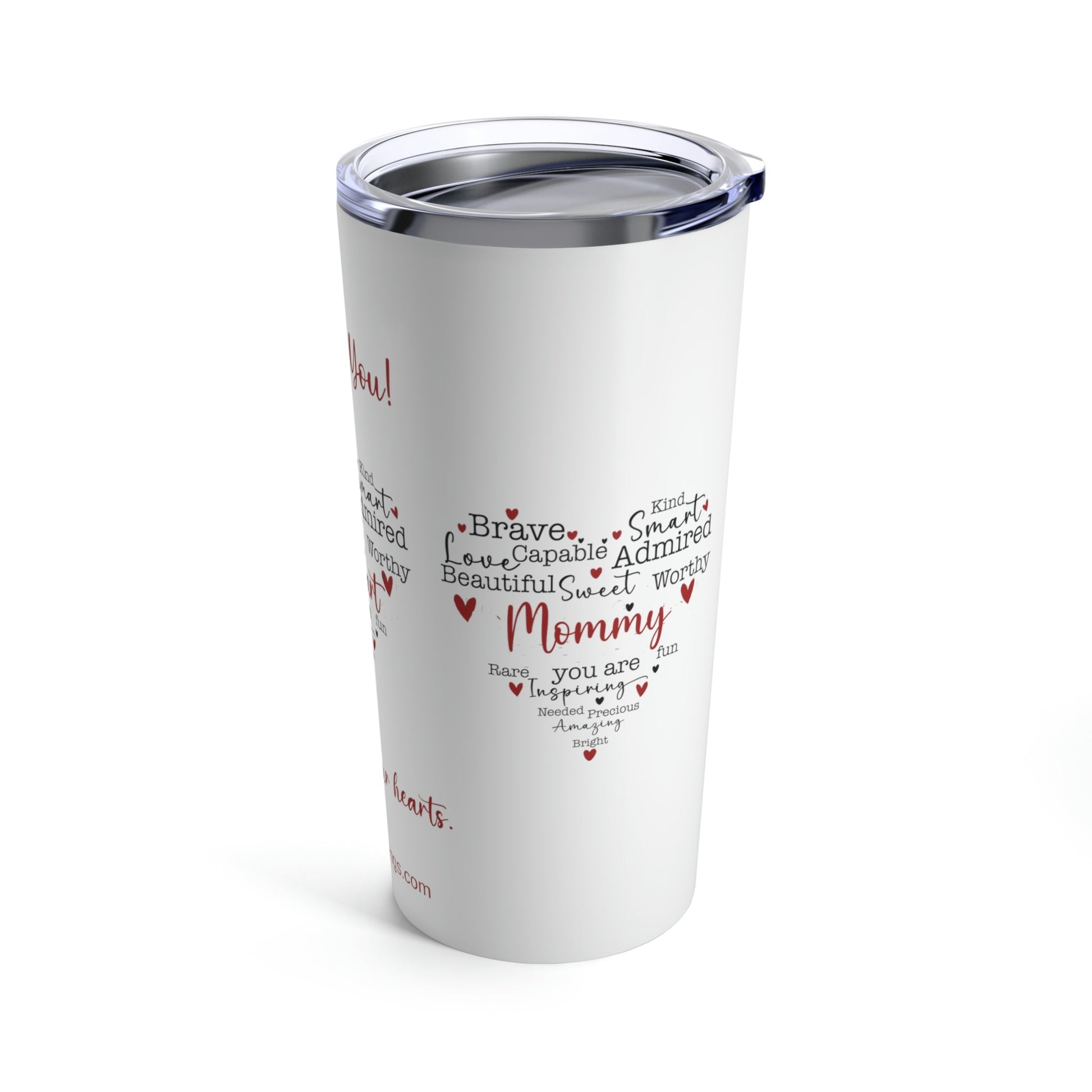 Mom Sweetheart Mommy Tumbler 20oz, Perfect Mother's Day gift from Husband and Kids, Memorable birthday gift, keepsake present - I Love Heartstrings