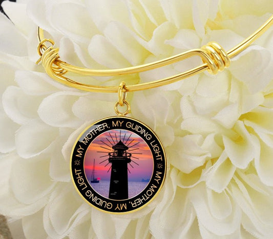 My Mother My Guiding Light Circle Bracelet - I Love Heartstrings