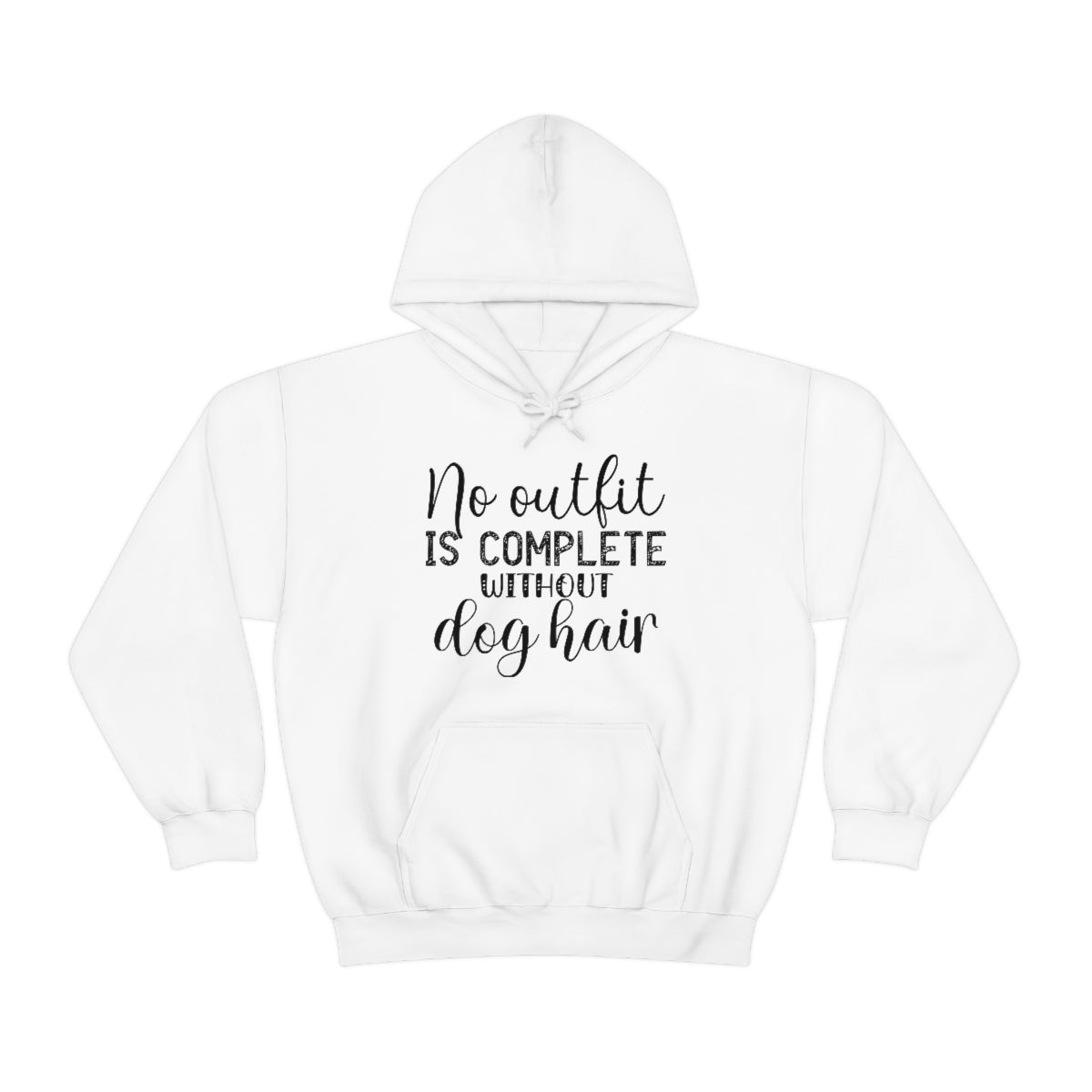 No Outfit is Complete without Dog Hair Dog Lover Unisex Heavy Blend™ Hooded Sweatshirt - I Love Heartstrings