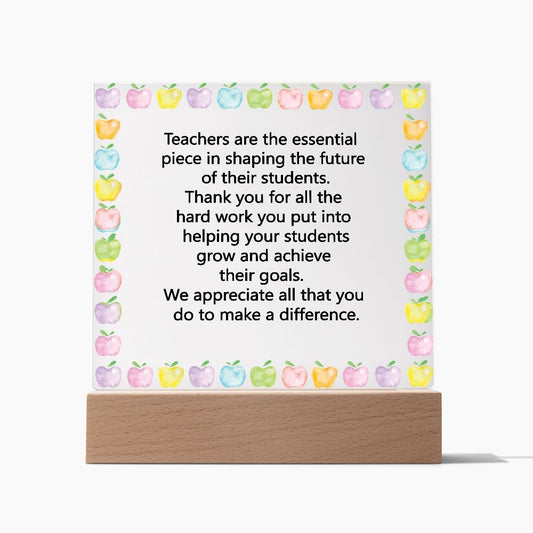 Teachers are Essential Appreciation gift for teachers, End of the year school gift, Teacher retirement present, Thank you gift from parents to teacher - I Love Heartstrings