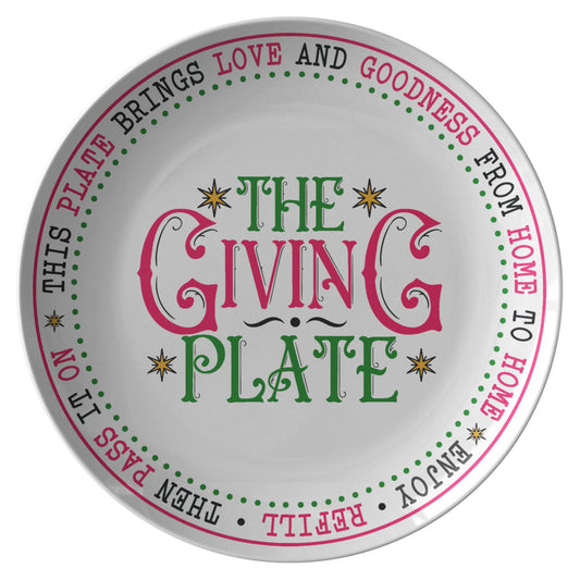 The Giving Plate with word boarder - I Love Heartstrings