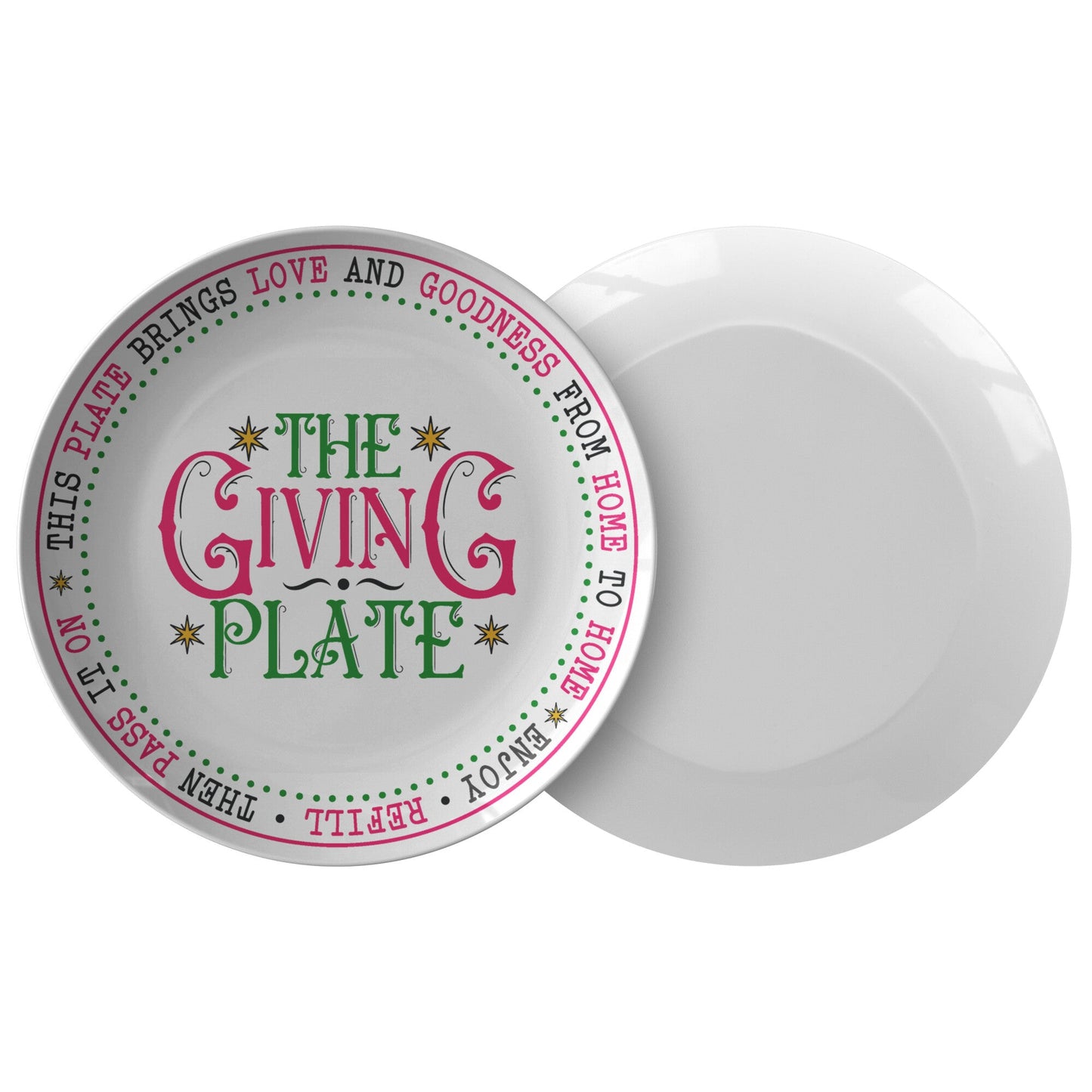 The Giving Plate with word boarder - I Love Heartstrings