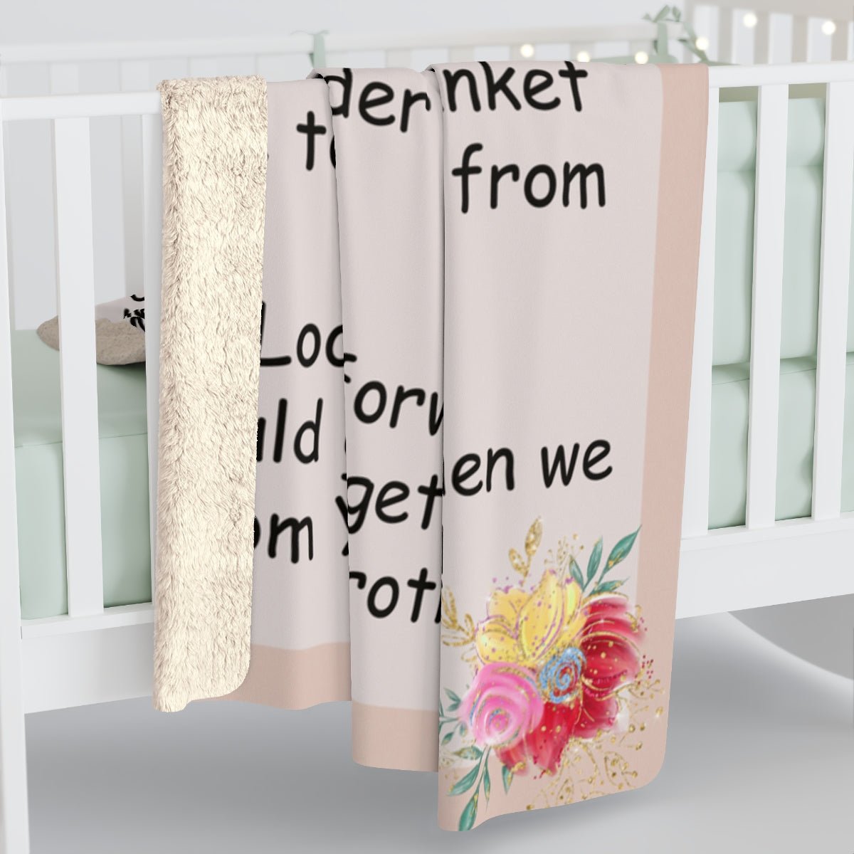 To Sister from Brother Blanket Stationary Sister Gift blanket Letter blanket to sister Sherpa Fleece Blanket - I Love Heartstrings