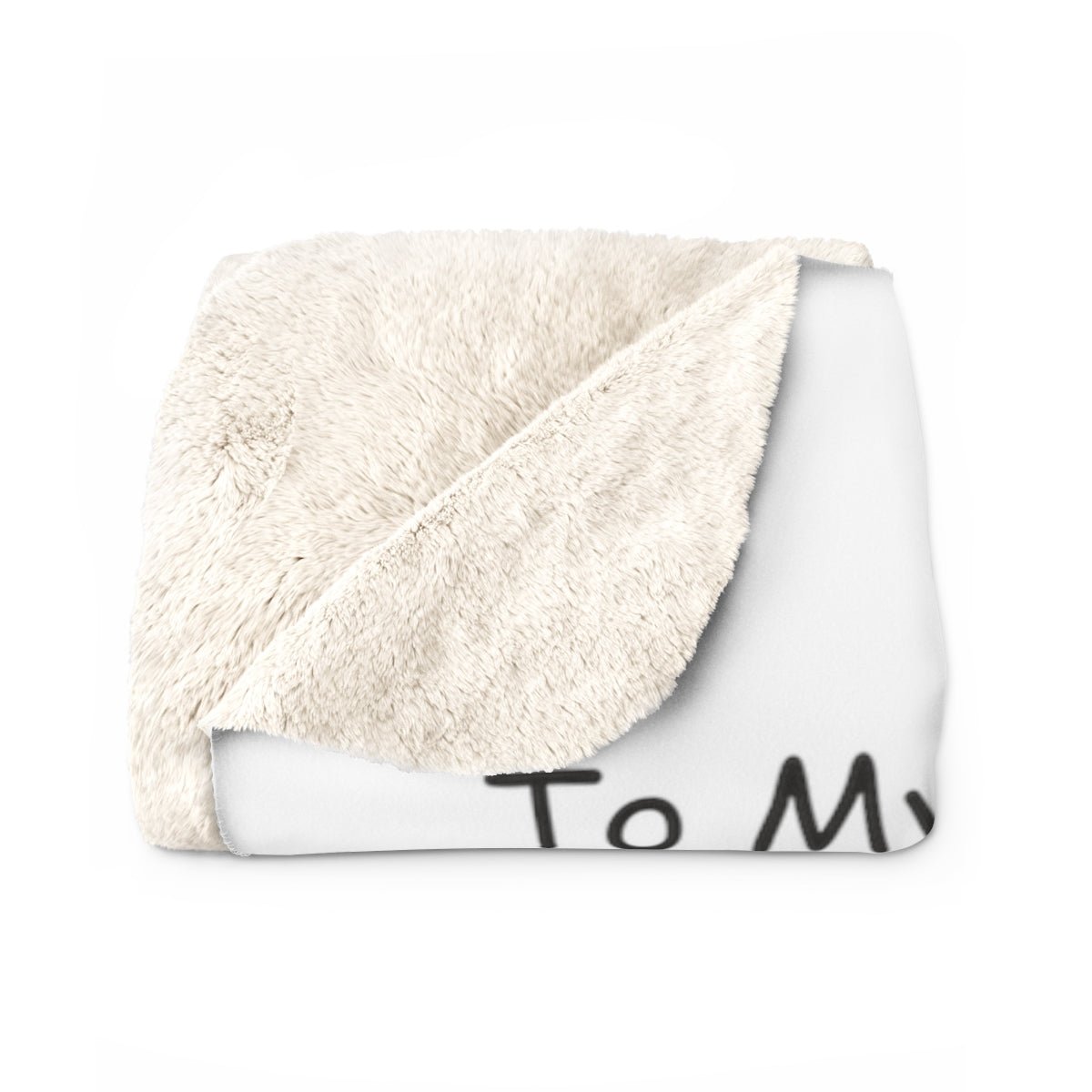 To Sister from Brother White Blanket Sister Gift blanket Letter blanket to sister Sherpa Fleece Throw Blanket - I Love Heartstrings