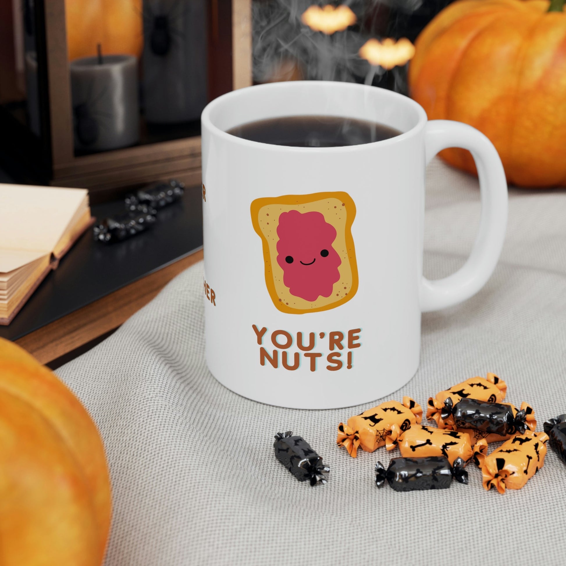 You're Nuts! Coffee Mugs for Couples, His Hers Mug Set, His and Hers Mugs Funny, His and Hers Mug Set, Match Mug, Matching Mugs Couple, Custom Funny Couple Mug, for her - I Love Heartstrings