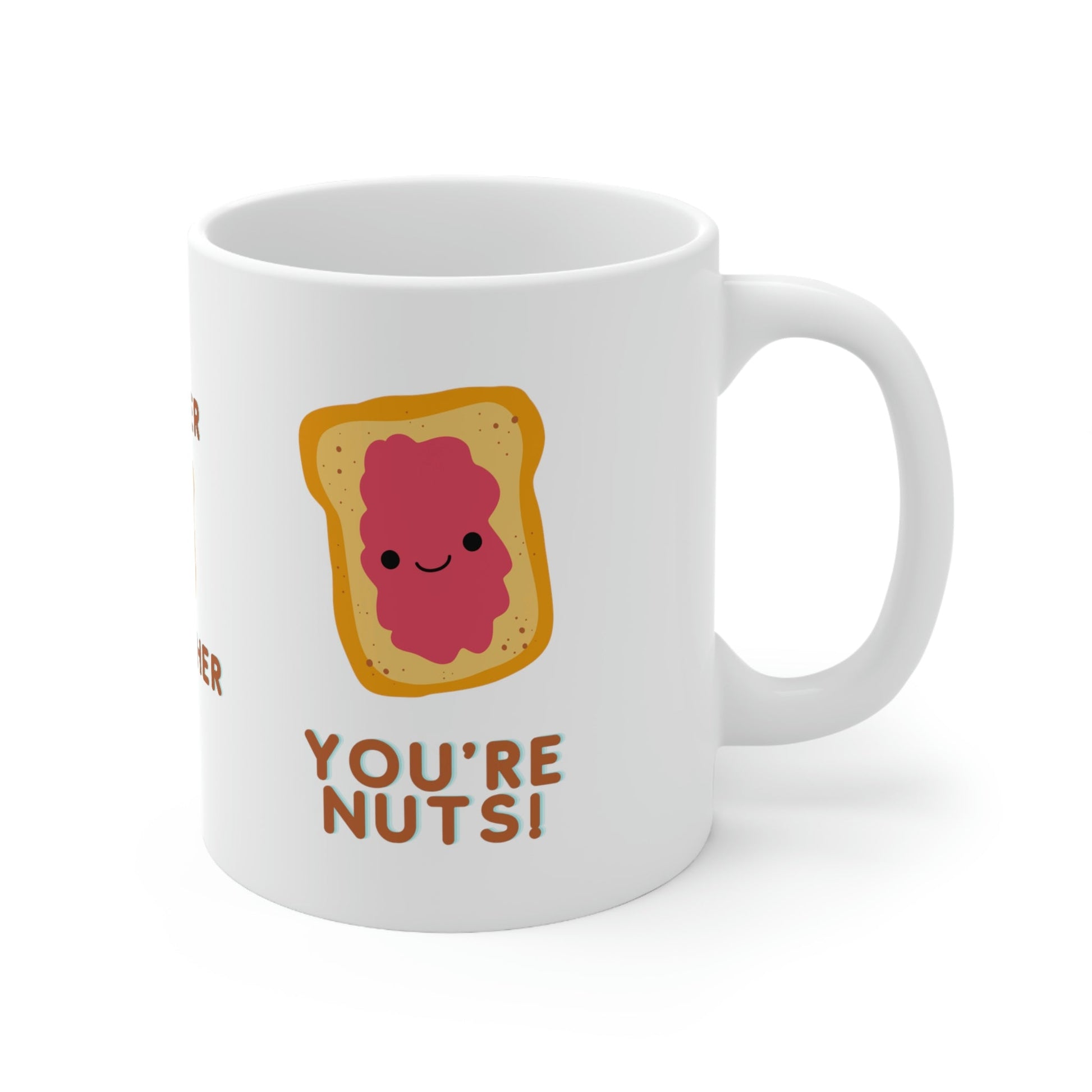 You're Nuts! Coffee Mugs for Couples, His Hers Mug Set, His and Hers Mugs Funny, His and Hers Mug Set, Match Mug, Matching Mugs Couple, Custom Funny Couple Mug, for her - I Love Heartstrings