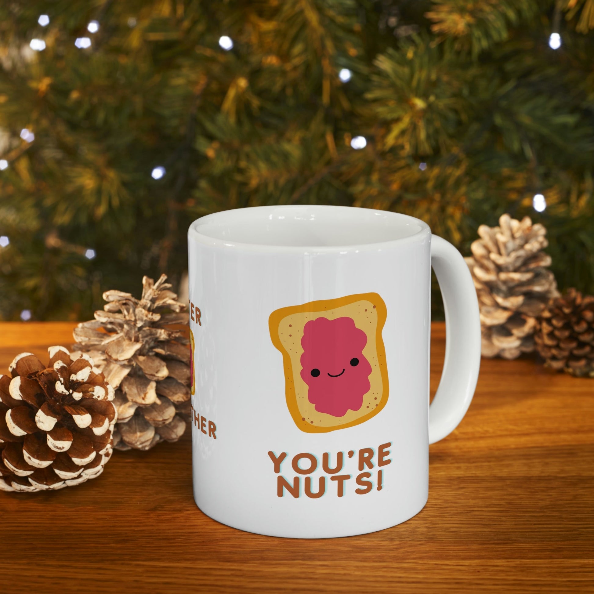 You're Nuts! Coffee Mugs for Couples, His Hers Mug Set, His and Hers Mugs Funny, His and Hers Mug Set, Match Mug, Matching Mugs Couple, Custom Funny Couple Mug, for her - I Love Heartstrings